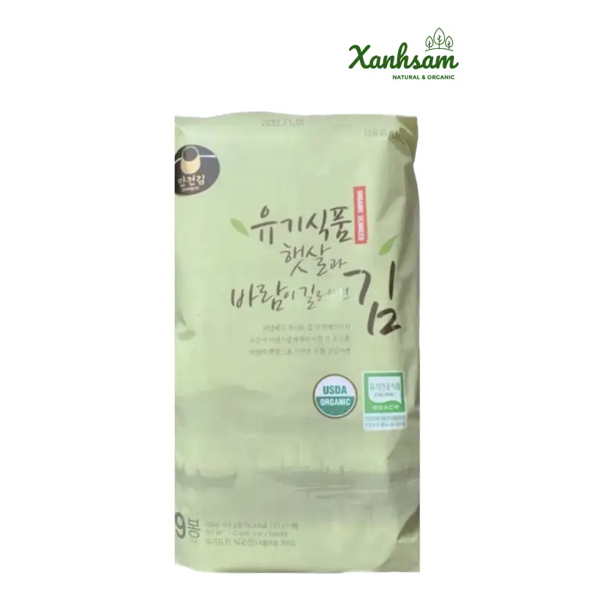 RONG BIỂN ĂN LIỀN hữu cơ 40.5gr – ManJun Foods – Hàn Quốc